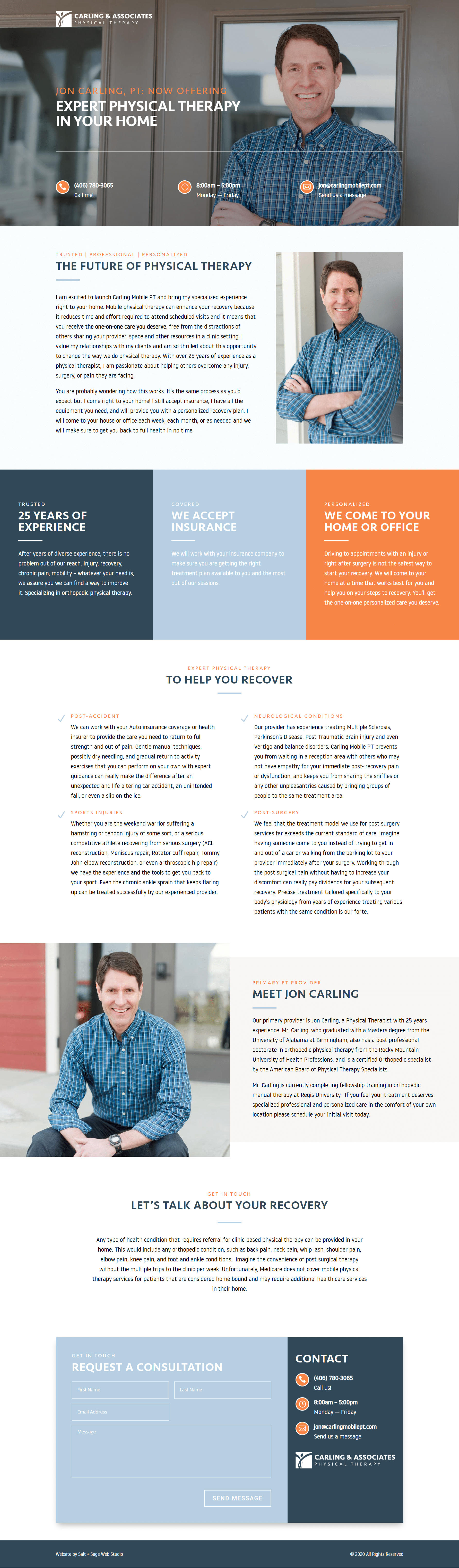 Physical Therapy Website Design