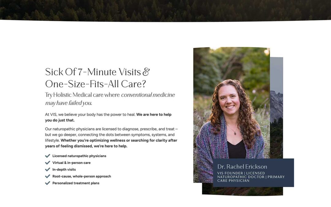 Naturopathic Physician in Washington Custom Website Design