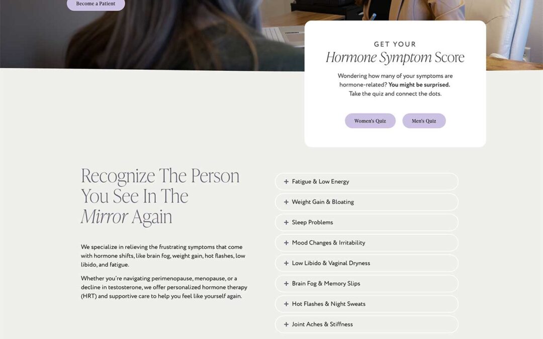 Personalized Hormone Therapy Website