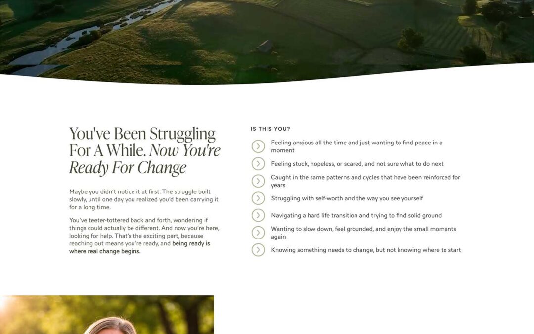 Mental Health Counseling and Hypnotherapy Website Design