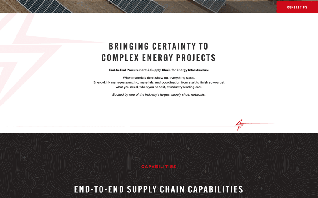 Supply Chain for Energy Infrastructure